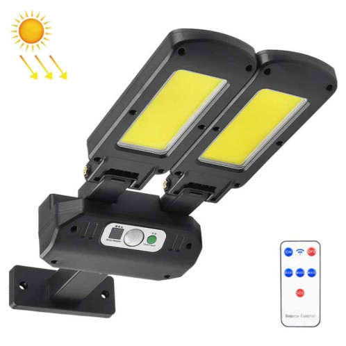 TG-TY097 2-HEADES SOLAIRE LUMIÈRE EXTÉRIEUR HUMANCHE PLAQUE Lampe murale de jardin de jardin LED (200 cob) SH201A987-06
