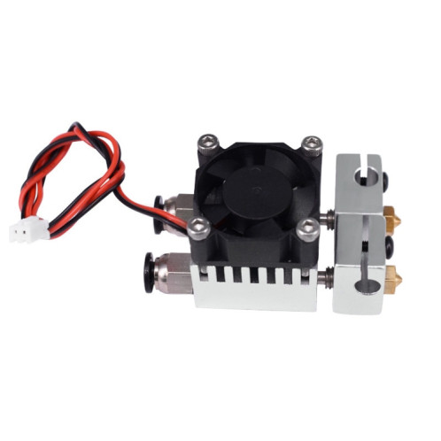 Pièces de l'imprimante 3D Vis arrière E3D V6 avec ventilateur de refroidissement Kit de bloc d'aluminium en aluminium extrudé de couleur mixte SH53541833-04