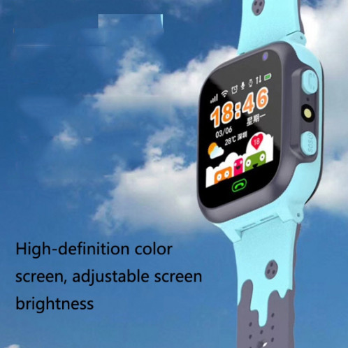 Appel de bande dessinée de positionnement intelligent A111-Z1 Appel de bande dessinée de positionnement intelligent pour l'aide Multi-fonction Watch Phone (Bleu) SH801B62-07