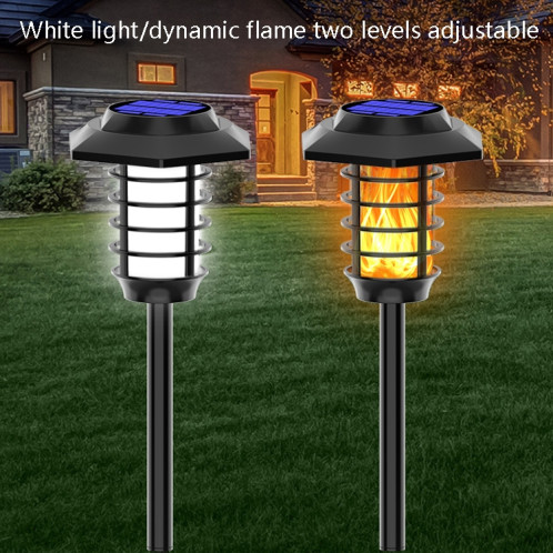 Solar LED de la pelouse Simulation de la pelouse Flame Lampe de jardin EXTÉRIEUR Eclairage Paysage Lumière, Spec: 66 LED SH4902348-08