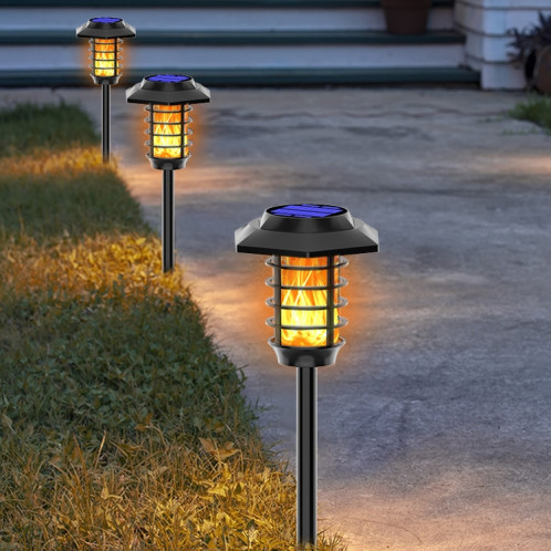 Solar LED de la pelouse Simulation de la pelouse Flame Lampe de jardin EXTÉRIEUR Eclairage Paysage Lumière, Spec: 66 LED SH4902348-08