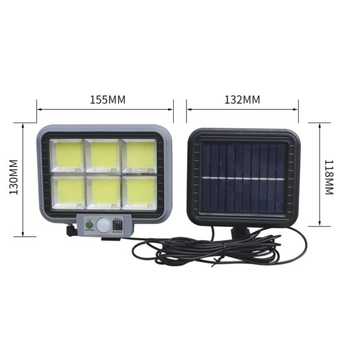 6 x 25 COB extérieur extérieur étanche Solar Split Type Wall Light Human Induction Jardin Corridor Street Lumière SH840583-07