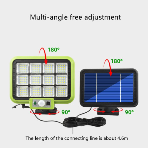 9 x 18 LED extérieur extérieur étanche Solar Split Type Wall Lumière d'induction humaine Couloir de jardin de jardin domestique SH8409767-07