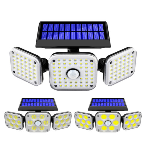 138 LED Solar 3-HEAD ROBILIBLE FLUMES SENSES HUMAN HUMAN SUR LE JARDIN DE JARDIN DE JARDIN DE JARDIN SH1602442-07