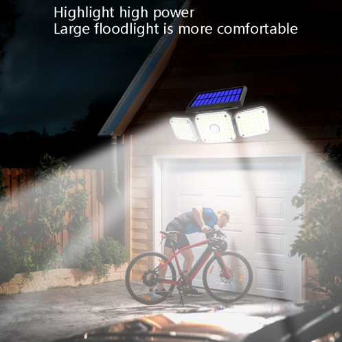 138 LED Solar 3-HEAD ROBILIBLE FLUMES SENSES HUMAN HUMAN SUR LE JARDIN DE JARDIN DE JARDIN DE JARDIN SH1602442-07