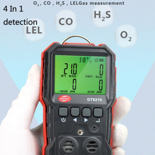 Détecteur de teneur en oxygène WT8800, détecteur de gaz Combustible, toxique et nocif SH3101227-07