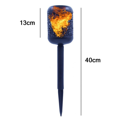 Jardin extérieur Solaire 10 LED FLAME Lampe à la lampe à la pelouse (lumière chaude) SH001A1716-06