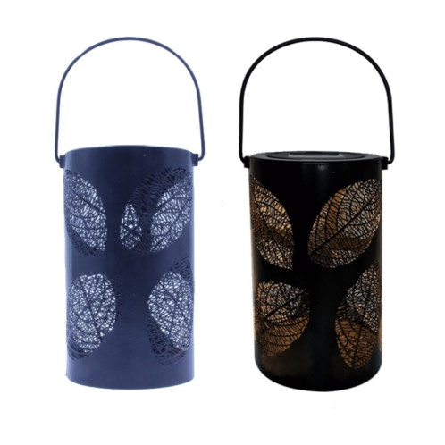 Lumière portative creuse de fer forgé de jardin extérieur de jardin extérieur (feuilles) SH301A1382-05