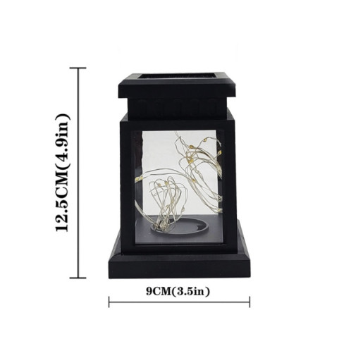 Solar LED Vent Starry Wind Lantern Festival Décoration Retro Cuivre Fil String Light (coloré) SH401A238-07