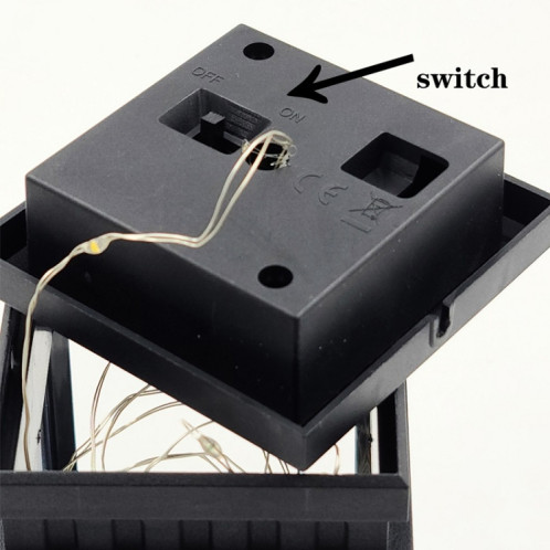 Solar LED Vent Starry Wind Lantern Festival Décoration Retro Cuivre Fil String Light (coloré) SH401A238-07