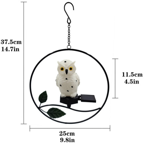 Jardin imperméable extérieur Simulation solaire Simulation animalière LED Paysage Light (hibou) SH601A1602-06