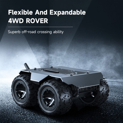 Châssis de robot mobile extensible et flexible Waveshare WAVE ROVER 4WD, module ESP32 intégré () SW901B950-020