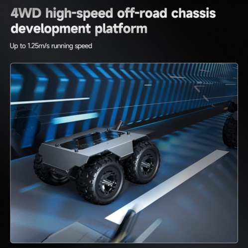 Châssis de robot mobile extensible et flexible Waveshare WAVE ROVER 4WD, module ESP32 intégré () SW901B950-020