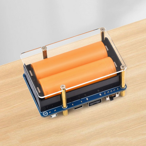 Waveshare 25567 pour Raspberry Pi UPS HAT (D), connecteur Pogo Pins, sans batterie SW6859533-014