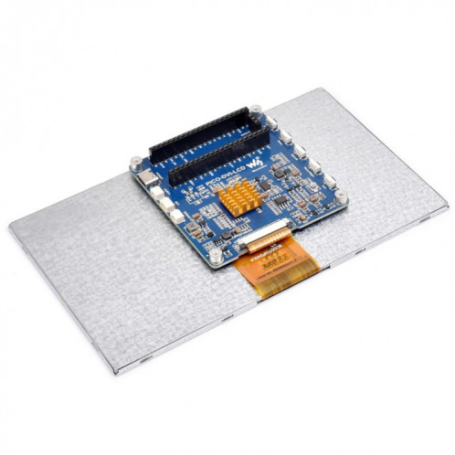Waveshare 7 pouces pour Raspberry Pi Pico 1024 × 600 pixels, panneau IPS, module d'affichage DVI SW830187-010