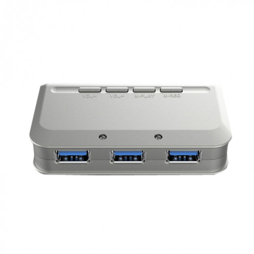 MB-103 USB 3.1 Hub sans voiture à trois ports + 7.1 Changeur vocal Changeur Secteur d'accueil haute vitesse, Durée du câble: 1,2 m (1 à 3) SH501A299-07