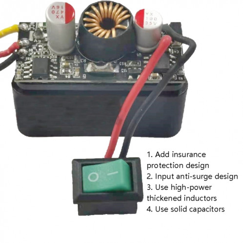 H507 Enregistreur de conduite OBD Step-Bas ligne ACC Cordon d'alimentation à trois cœurs 12 / 24V à 5V 3A Ligne de protection basse pression, Spécification: mini coude droit SH48031954-07