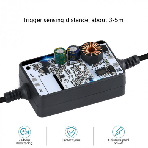 H525 Enregistreur d'entraînement OBD Radar Line Micro-ondes Induction Antyhyline avec protection de voiture de protection basse tension (mini droite) SH401A1882-07