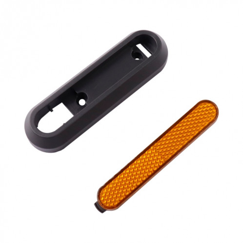 Couverture décorative à quatre voies de roue de scooter à quatre voies avec bandes réfléchissantes et vis pour Xiaomi Mijia 1S / Pro 2 (rouge) SH401A48-06