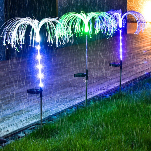 Solar Fibre optique Lampe de la législation à la pelouse de la lampe LED lampe de décoration de jardin extérieure (lumière colorée) SH601A1198-06