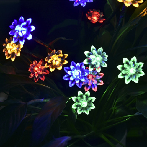 16 LED Solar Tree Branche Lotus Lampe de jardin d'extérieur SH6539182-07