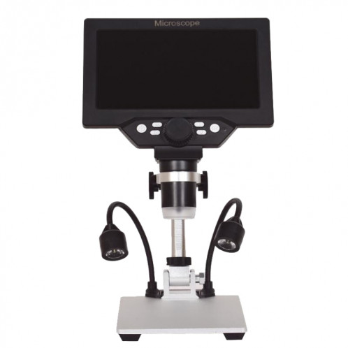 G1200D 7 pouces écran LCD 1200x Microscope de support électronique numérique électronique portable (branchement au Royaume-Uni sans batterie) SH801D380-06