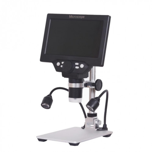 G1200D 7 pouces écran LCD 1200x Microscope de support électronique numérique électronique portable (branchement au Royaume-Uni sans batterie) SH801D380-06