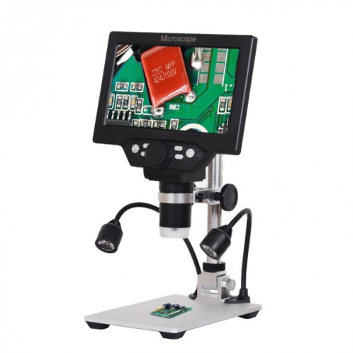 G1200D Microscope de support de bureau électronique de bureau électronique 1200x à écran LCD 1200x (fiche UE avec batterie) SH301A1995-06