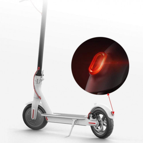 Pour Xiaomi Mijia M365 Scooter Scooter Finage de la plaque de fixation de la plaque de feu arrière avec câble et puce (noir) SH201A1653-07