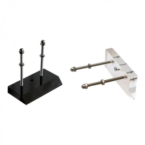 2 pcs support de fixation murale à quatre roues à quatre roues (noir) SH901B366-05