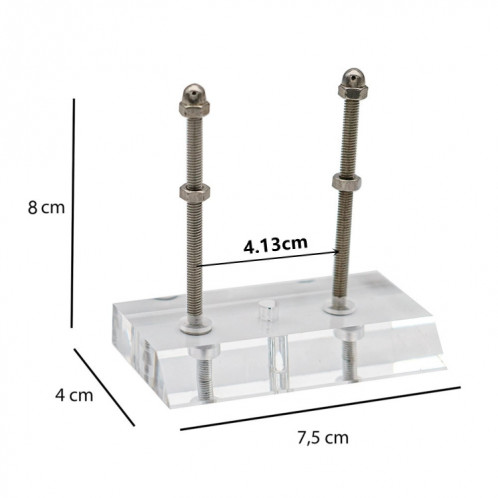 2 pcs support de fixation murale à quatre roues à quatre roues (noir) SH901B366-05