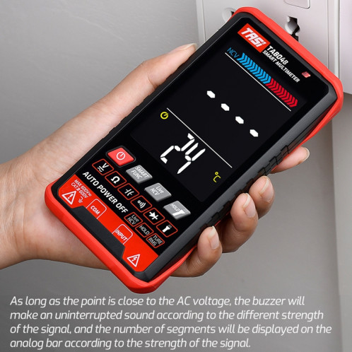 TA804B Auto + Écran de couleur manuelle Multimètre Intelligent numérique OHM NCV Tension Mocètre ST3902137-07