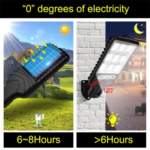 616 Solar Street Light LED Human Corps Induction Lumière de jardin, Spécifications: 72 SMD Pas de télécommande SH41051993-07