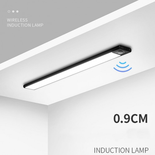 Lampe à LED sans fil automatique intelligente du corps humain 40cm (argent + lumière neutre) SH802F1765-08