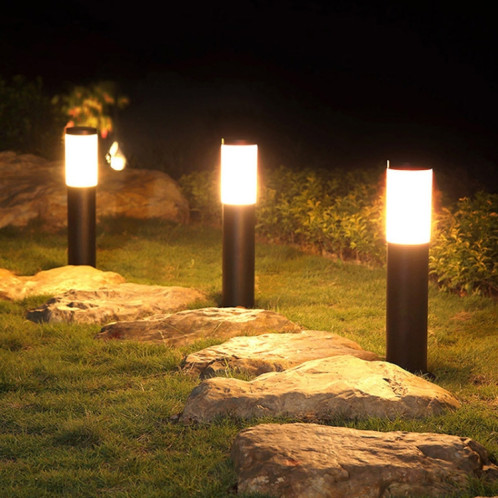 DSA-001 Colonne de jardin solaire Lumière de pelouse extérieure, style: lumière argentée SH0302581-07
