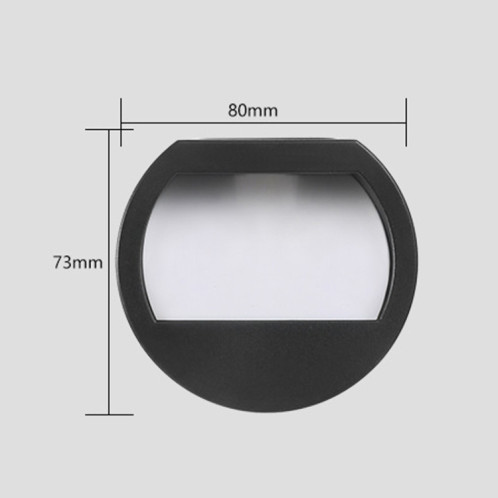 Solaire extérieur étanche à l'étanche de lampe murale de lampe d'escalier (lumière blanche) SH001A359-07