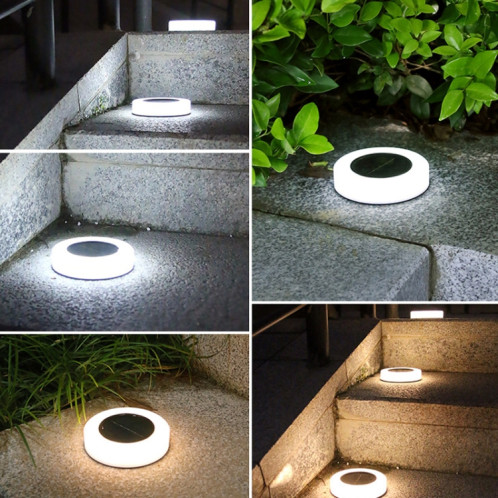 Décoration d'escalier de lampe enfoueur de jardin étanche de jardin solaire (lumière blanche) SH501A737-07