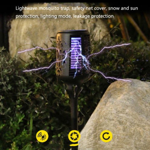 Mosquito Solar Mosquito Lampe Courtyard Garden UV Mosquito Piège (Noir) SH801A1470-07