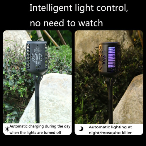Mosquito Solar Mosquito Lampe Courtyard Garden UV Mosquito Piège (Noir) SH801A1470-07