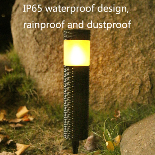 Lumière de pelouse de cylindre étanche de l'étanchéité à l'eau solaire, style: flamme de simulation SH8503791-07