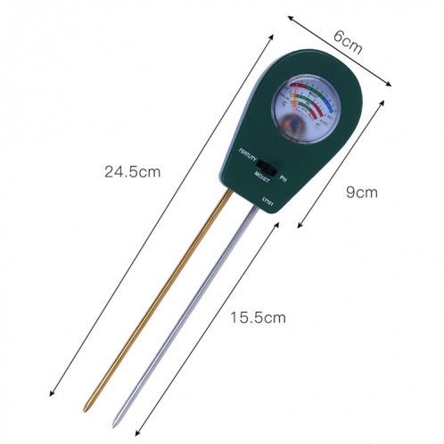 Détecteur de sol de la fleur et de l'herbe LY101 PH Cantonal Alkalin Testeur (Bleu) SH601B633-07