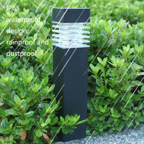 Lumière de pelouse de colonne de colonne solaire étanche à l'eau solaire (lumière jaune) SH001B1522-07
