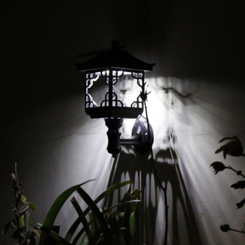 8 LED solaire maison extérieure apparence pelouse décoration de jardin (lampe de sol noire) SH401C1267-07