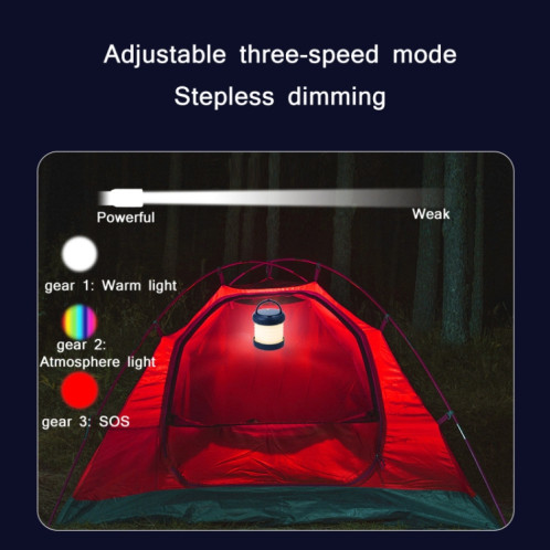 Lumière de camping d'urgence à LED volant en plein air (bleu) SH501B409-07