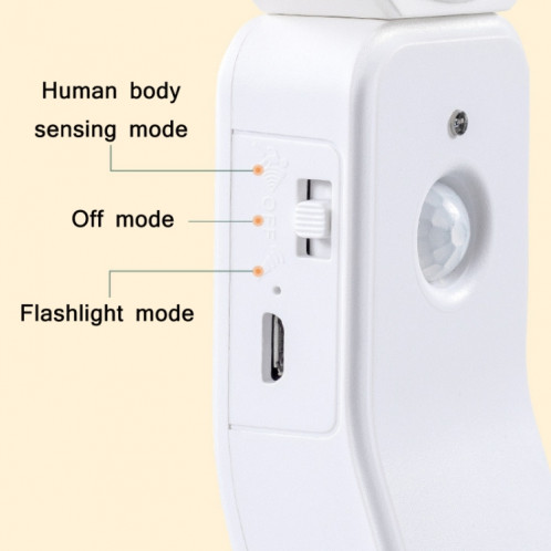 1,2W LED Intelligent Human Corps Induction USB Charging Night Light Night, Couleur de la lumière: Capteur Lumière chauffée SH82011820-06