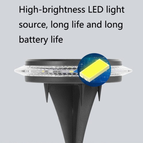 8 LED SOLAIRE EXTÉRIEUR EMTALLABLE TRANSPARENT LUMIÈRE EN BLIS SH101C1535-07