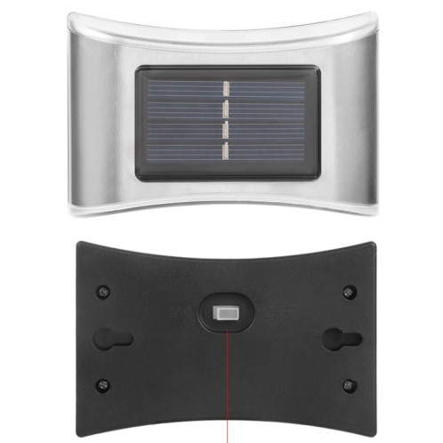 Lampe murale en acier inoxydable de jardin extérieur de 6 LED (lumière de couleur) SH101C164-08