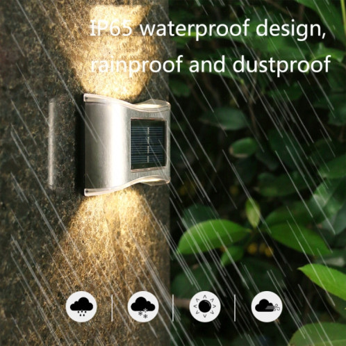 Lampe murale en acier inoxydable de jardin extérieur de 6 LED (lumière de couleur) SH101C164-08