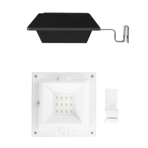 12 LED SOLAIRE EXTÉRIEUR ARRIÈRE Stair Stair Square Wall Stair (lumière noire de la coquille) SH301B659-07