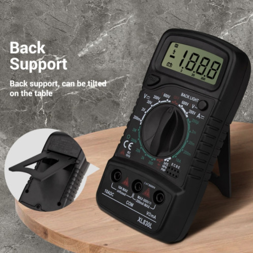 ANENG XL830L Multimètre numérique numérique multi-fonction multi-précision, spécification: standard + stylo supplémentaire supplémentaire (rouge) SA302C1529-07